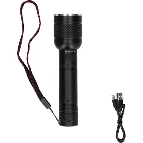 Lampe torche étanche rechargeable USB 2000 lm pour aventures en plein air, randonnée, camping et situations d'urgence à la maison (1/5)