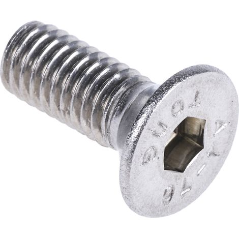 Vis à six pans creux, M6 x 16mm, tête Vis fraisée à tête creuse hexagonale, en Acier Inoxydable ( Prix pour Boîte de 50 ) (1/3)