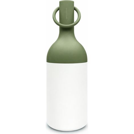 Petite lampe nomade en plastique vert olive - Elo (1/5)