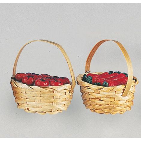 Krippendekoration Obstkorb 4,5x H6 cm