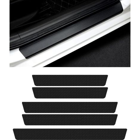 4PCS Protection Seuil de Porte Voiture,Anti-Rayures Protection pour Pare-Chocs Auto,Film Adhésif pour Protection Seuil Porte,Convient à la Plupart des Voitures,Berlines,Camions et SUV (1/5)