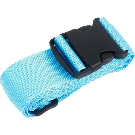 Correa para equipaje, nailon resistente, ajustable para facilitar su uso, AZUL CIELO (1/2)