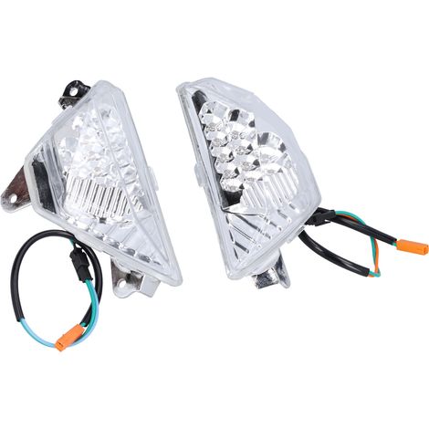 Klare LED-Blinker vorne (2 Stück), links/rechts, als Ersatz für die Kawasaki Ninja 1000 (2017–2021) (1/5)