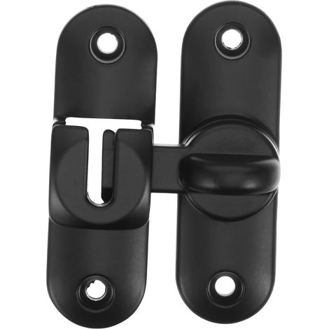 Loquet de Porte en Alliage de Zinc Noir Vis (1/5)