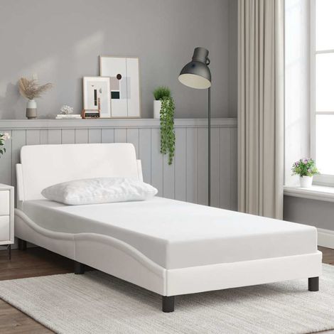 vidaXL Giroletto Dover Bianco 100x203 cm in Similpelle (1/5)
