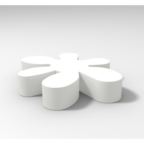 Austellungsplattform 100 cm aus glänzend weisses Polyethylen mod. Floris (1/2)