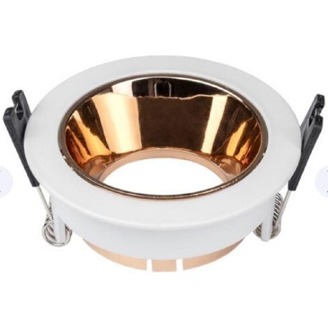 Optonica led spotlight fixture aluminium round white/rg-reflect 2049 (1/2)