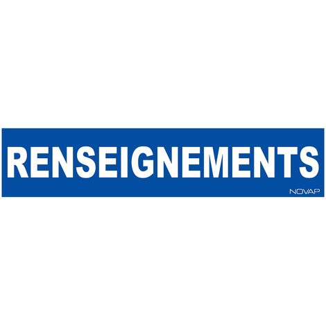 Panneau Renseignements - Rigide 330x75mm - 4120720