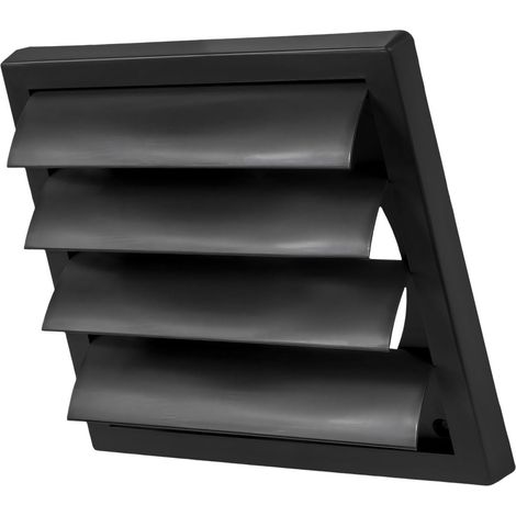 Hottes d'aération pour sèche-linge d'extérieur en ABS avec persiennes réglables pour l'entrée de la pluie et de la neige, housse de ventilation à persiennes robuste (1/5)
