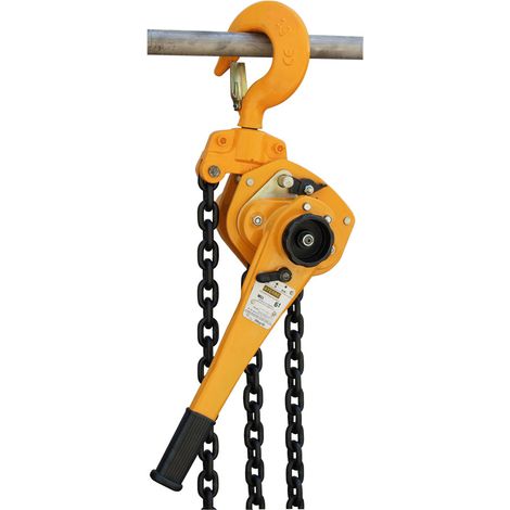 AYERBE - 580995 - Palan à levier 6 t AY-6000-PLN, levée 1,5 m, chaîne 10 mm