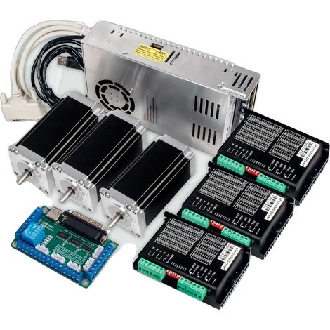 Kit CNC 4 axes, moteur pas à pas Nema 23, driver CW5045, kit 3 axes, 8mm (1/2)