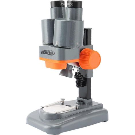 AOMEKIE Microscope stéréo binoculaire 40X avec LED supérieure, soudure de circuits imprimés, observation d'échantillons minéraux, outil pédagogique pour enfants, réparation de téléphones (js)
