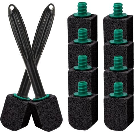 1 Brosse Pierre Ponce,10 Recharges,Poignée Réutilisable,Nettoyage Écologique,Sans Produits Chimiques,Pour Toilettes Et Éviers (1/5)