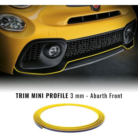 Profilo Adesivo per Paraurti Anteriore Fiat 500 Abarth - Colore: GIALLO