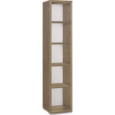 Libreria Modulare 5 Ripiani 39x182x41 cm Noce Stelvio (1/3)