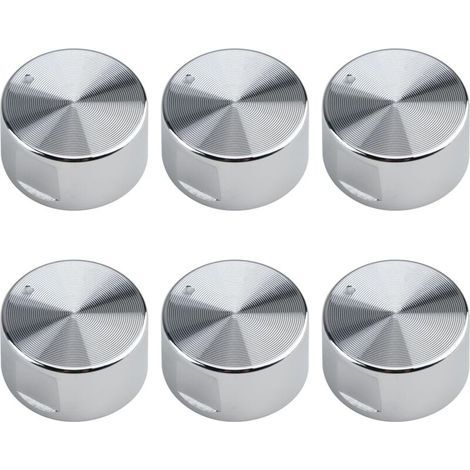 CSPARKV Bouton pour Réchaud à Gaz, Ensemble de 6 Boutons de Commande de Réchaud à Gaz Universels de 6mm de Diamètre, Boutons de Réglage Universels, pour Four, Cuisinière et Plaques Chauffantes (1/5)