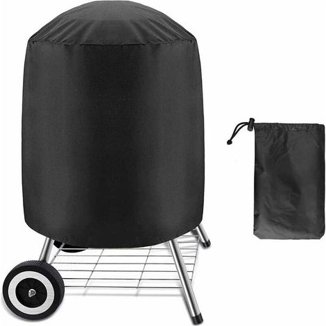 Housse imperméable pour Barbecue -Rond Housse Barbecue,Housse Barbecue Étanche en Tissu Oxford 420D -Housse de Protection Anti-Ultraviolet pour BBQ(58 × 77 cm) (1/4)