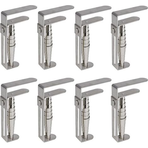Set di 8 mollette per tovaglia rinforzate, realizzate in acciaio inossidabile. Perfette per tavoli da giardino, feste, picnic e pranzi all'aperto. (1/5)
