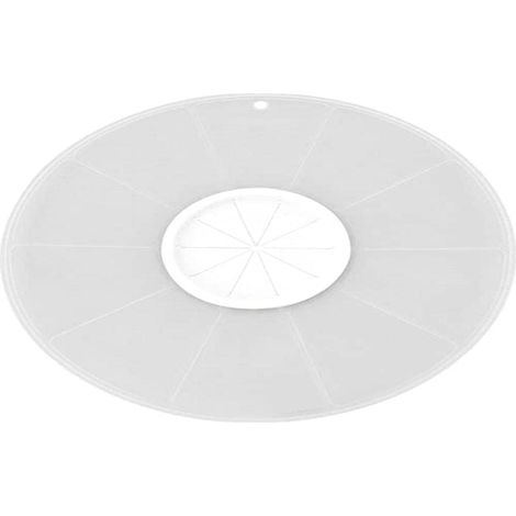 Zenker Coperchio Paraspruzzi Antischizzi in Plastica Ø30 x 0,3 cm con Foro Centrale in Silicone Adattabile a ciotole da 11 a 30 di diametro per Fruste Elettriche e Minipimer (1/5)