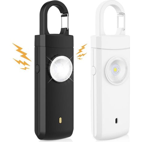 Alarme de sécurité -Flash de surbrillance -Sifflement anti-loup - 130Alarme à décibels élevés (1/5)