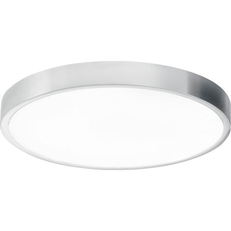 Plafoniera LED da bagno DOMO rotonda cromata 24W luce naturale 24 cm. (1/3)