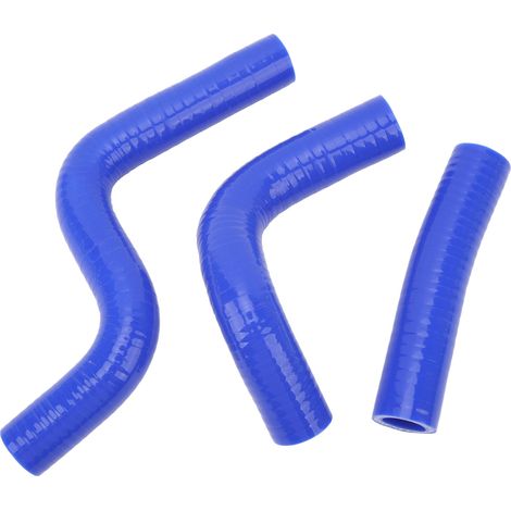 Kit de 3 durites de refroidissement en silicone pour radiateur, connexion stable, étanche et résistante à la chaleur, compatible avec KX80, KX85 et KX100 (bleu). (1/5)