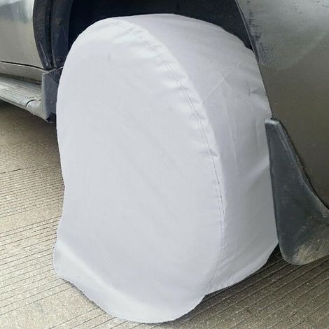 Set mit 4 wasserdichten Reifenschonern für Pkw, Wohnmobile und Lkw – Passend für Reifen mit einem Durchmesser von 68,6 bis 73,6 cm (1/5)
