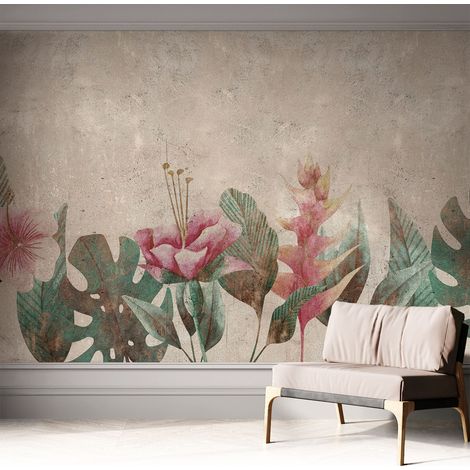 Carta da parati adesiva - lavabile - decorazione murale - per cucina - pellicola decorativa Flora delicata 312x219 cm (1/5)