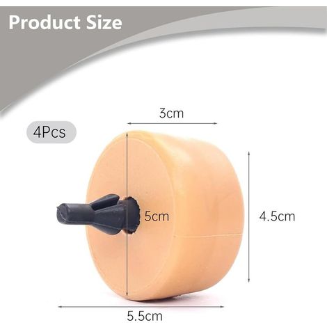 2K0511155A Lot de 4 butées de suspension en caoutchouc pour ressort de lame arrière, pour Caddy 2K Caddy 3 2004-2015