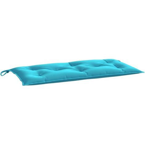 Coussin turquoise pour banc de jardin, 100x50x7 cm, tissu Oxford.