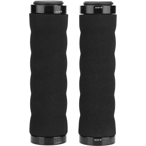 Poignées de Vélo Anti-Dérapantes GUB avec Mousse Confortable pour VTT et Vélo de Route (Noir)