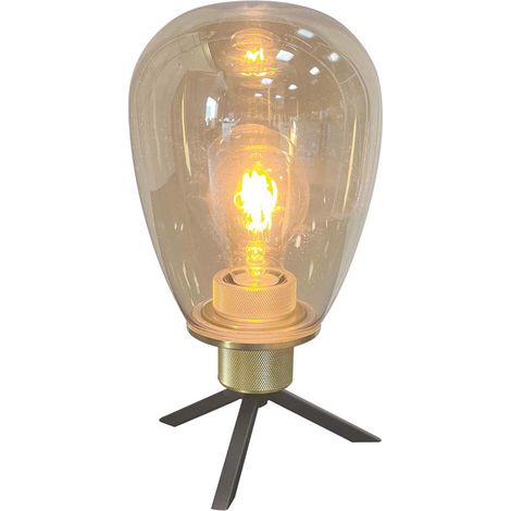 Steinhauer - tischlampe - Reflexion - bernstein - glas metall - Ø (1/5)