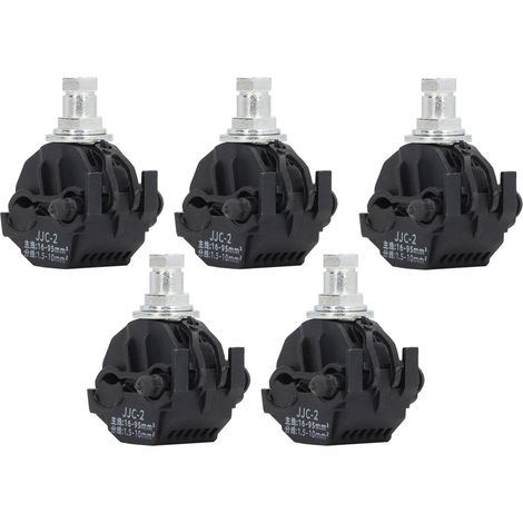 5 pcs connecteur de dérivation isolant 1KV serre-câble perforant sans dénudage diviseur câble basse haute tension JJC 2 (1/5)