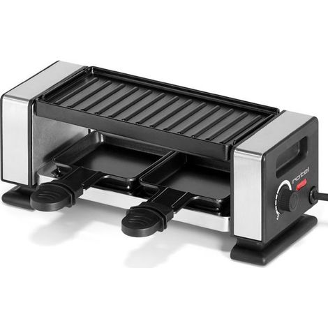 Appareil à raclette pour 2 personnes avec poêlons et spatules Rotel