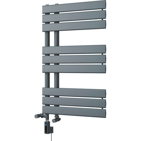 Tristan - Anthracite Dual Fuel Towel Rail H816mm x W500mm Thermostatic WIFI (1/3)