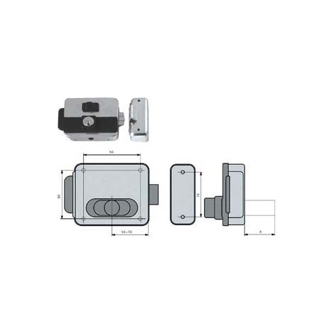 Elettroserr. Cancelli Reversib. Foro Variabile C/Pulsan.Multipla 5015 - mm.50-70 (NF5015/1Z)
