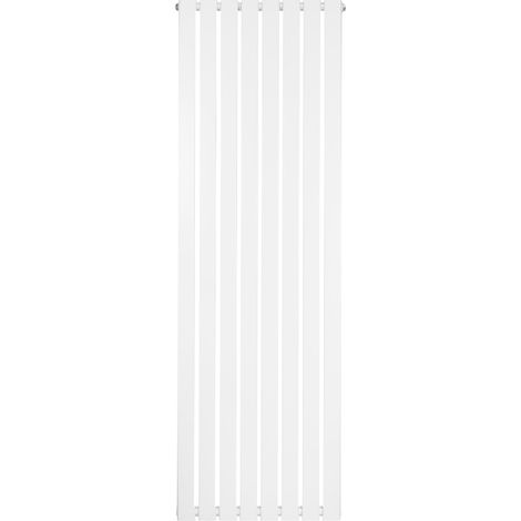 Radiateur Plat à 1 Colonne 1800 x 560 mm en Acier Carbone Blanc Chauffage Centrale Moderne Verticale Monté Sur Mur Cuisine Salle de Bain [Brosse de Nettoyage & Supports INCLUSES] (1/5)