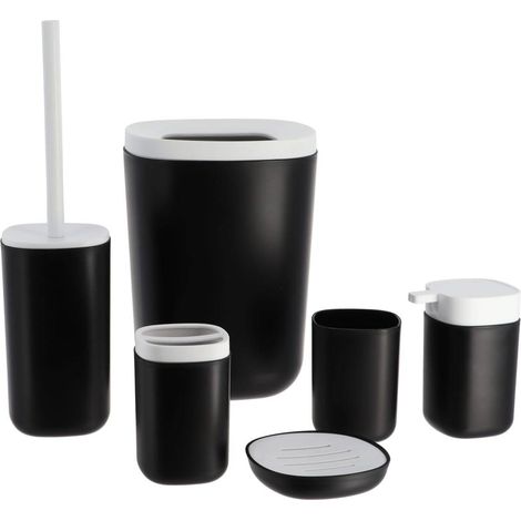 Set de 6 pp + accesorios abs - blanco negro - Tendance