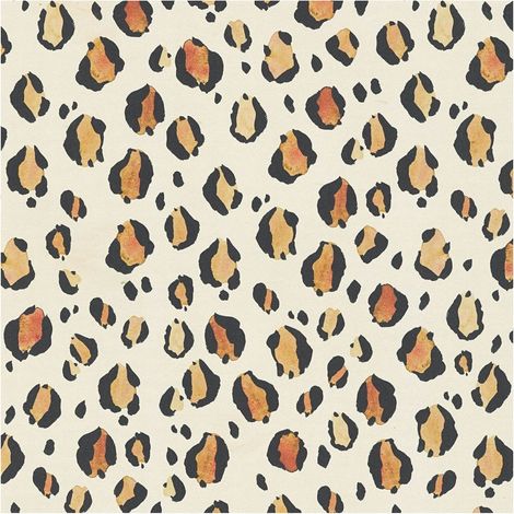 Animal pattern wallpaper wall Profhome 782161 hot embossed non-woven wallpaper smooth with leopard spots matt cream black orange brown beige 5,33 m2 (1/5)