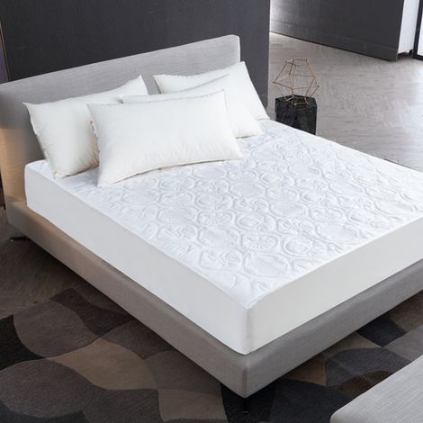 Protector De Matelas - Housse En Coton Extensible - Imperméable Et Respirant - Pour Lit À Baldaquin Ou Sommier - 1 Pièce (1/5)