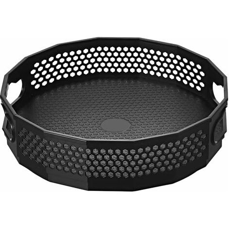 Especiero giratorio de plástico, organizador de sobremesa para especias de cocina, plato giratorio para especias (30 x 10 cm de largo)