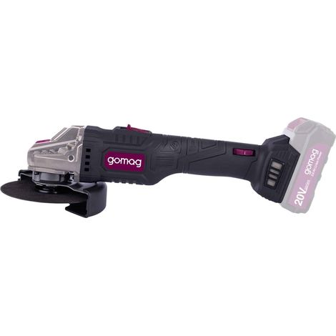 Gomag Akku Winkelschleifer GO-WS125 20V Ø125mm Softstart 2500 – 10000 min-¹ (1/3)