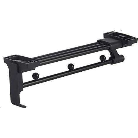 Tringle de penderie coulissante télescopique robuste de 25 cm, support de rangement pour cintres, tringle de penderie rétractable