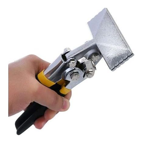75mm manual sheet metal pliers, flattening tool with non-slip handle, straight. (1/5)