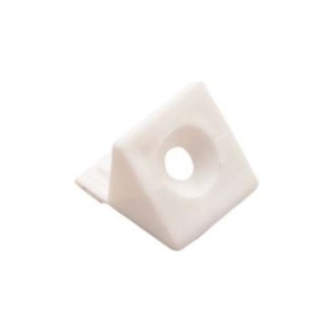 Coin d'Assemblage à Ailettes en Plastique Blanc (pour Tiroir) (1/2)