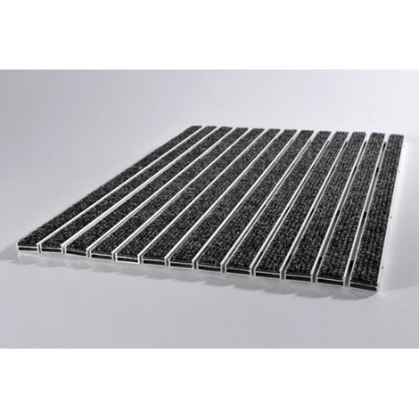 Paillasson encastrable 10mm + Cadre alu 13mm - 100x100cm