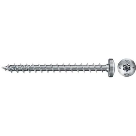 Fischer Power-Fast Ii Ptf 3,5 X 35 - Pzas: 200 - Tornillo aglomerado con Cabeza Redonda - Engarce Tx - Rosca Total y Cincado