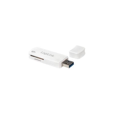 Lector de tarjetas USB 3.0 compacto para SD/microSD - Blanco Logilink (1/2)