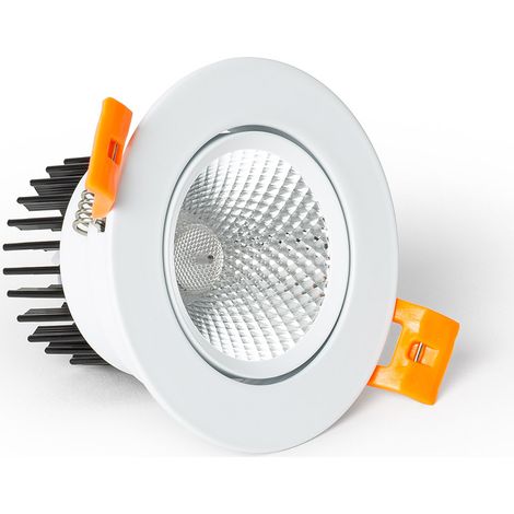 LED Downlight Einbaustrahler 7W Rund COB CRI90 Ausschnitt Ø 70 mm No Flicker 2700K Warmweiß (1/5)