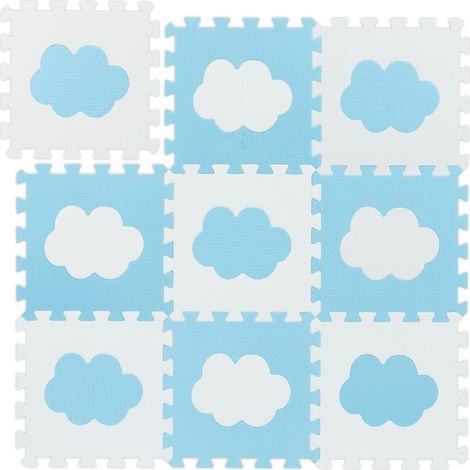 Puzzlematte mit 18 teilen wolke